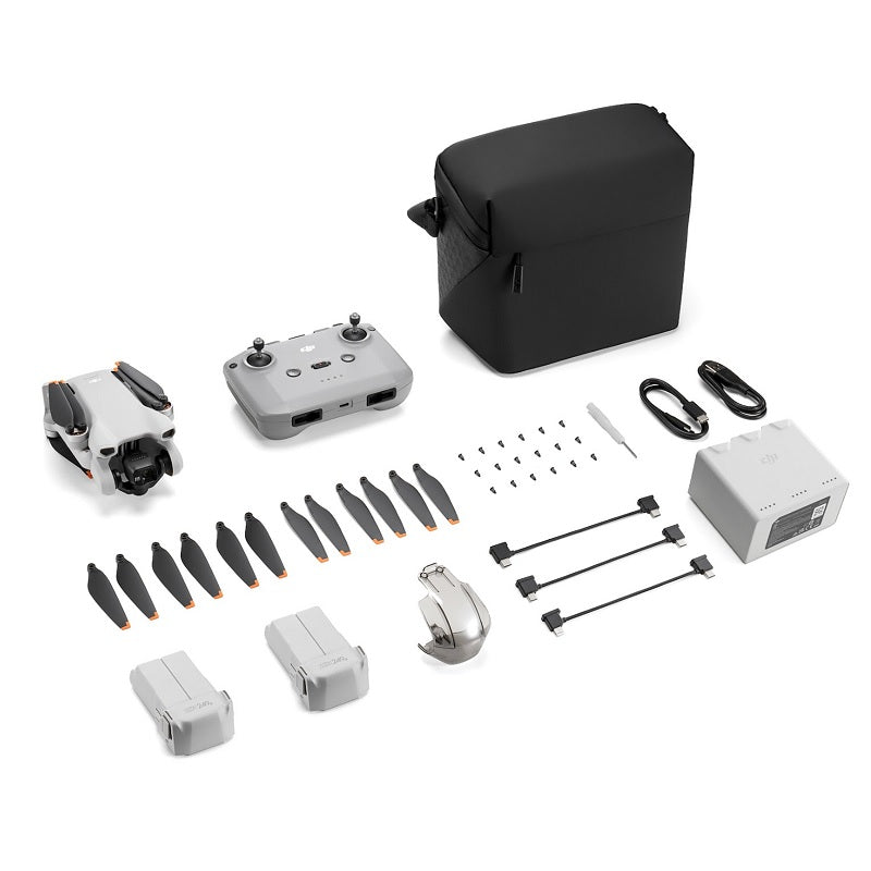  DJI Mini 3 Pro Fly More Kit, Includes Two Intelligent Flight  Batteries, a Two-Way Charging Hub, Data Cable, Shoulder Bag, Spare  propellers, and Screws, unisex, Black : Toys & Games