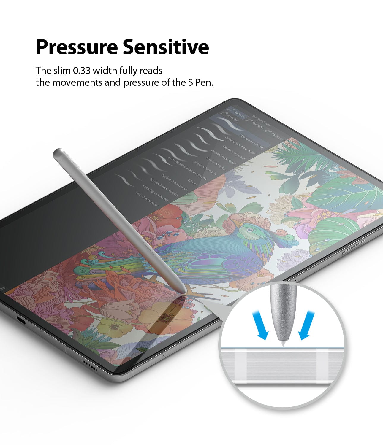 Pressure Sensitive Slim Screen Protector for S7 FE