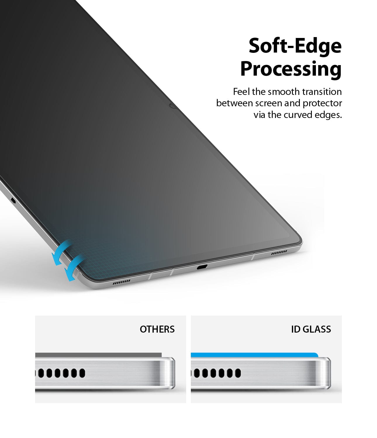  Soft Edge to Edge protection with 2.5D Dimension for Tab S8