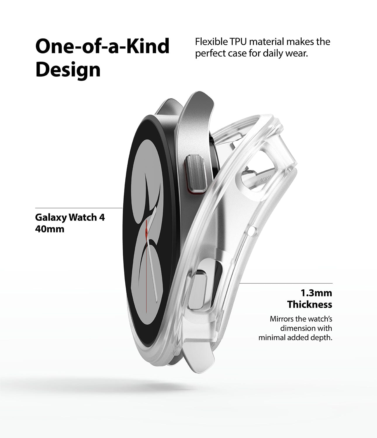Galaxy Watch 4 40mm Air Sports Matt Clear Case By Ringke