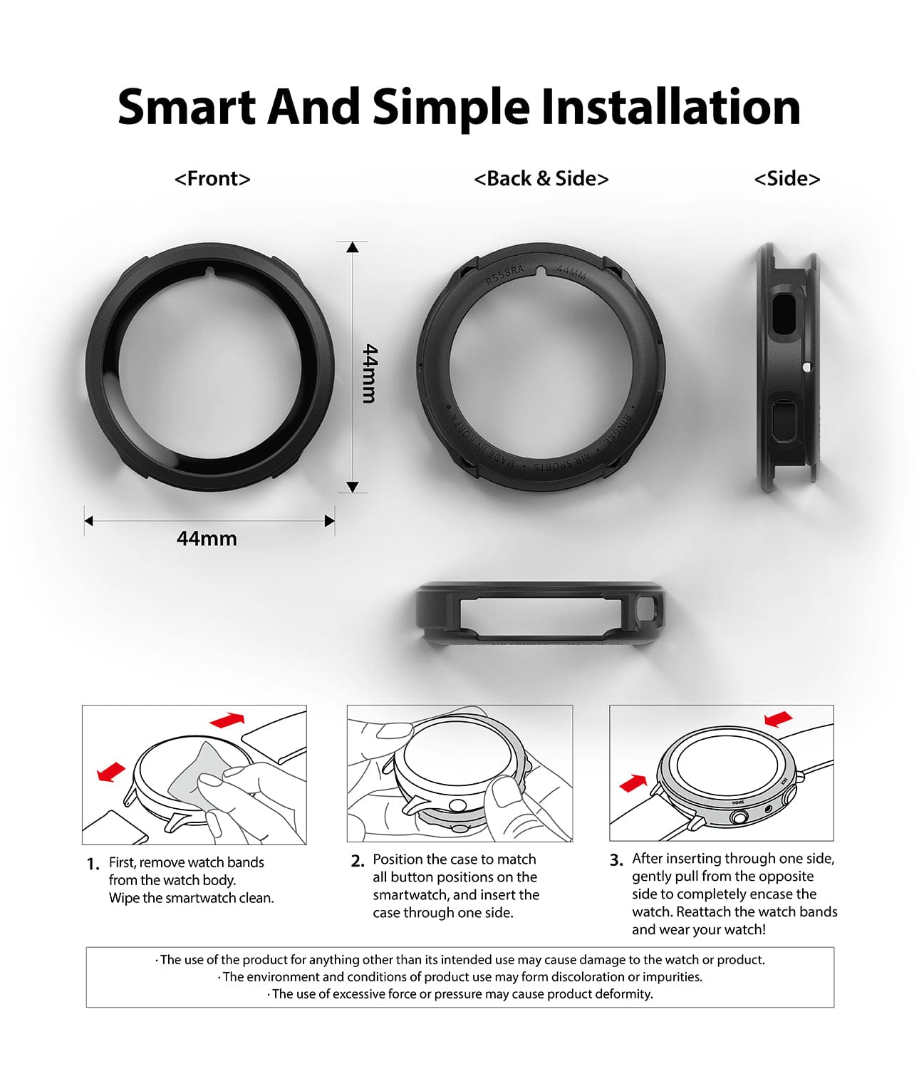 Experience a smart and simple installation process, making it easy to apply the case to your device hassle-free.