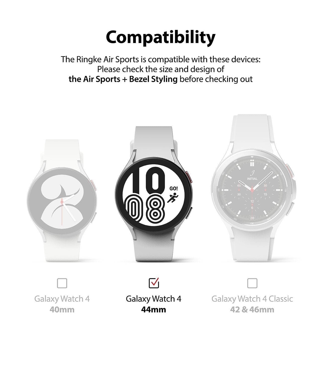 Ringke Air Sports is Compatible with the Galaxy Watch 4 44mm