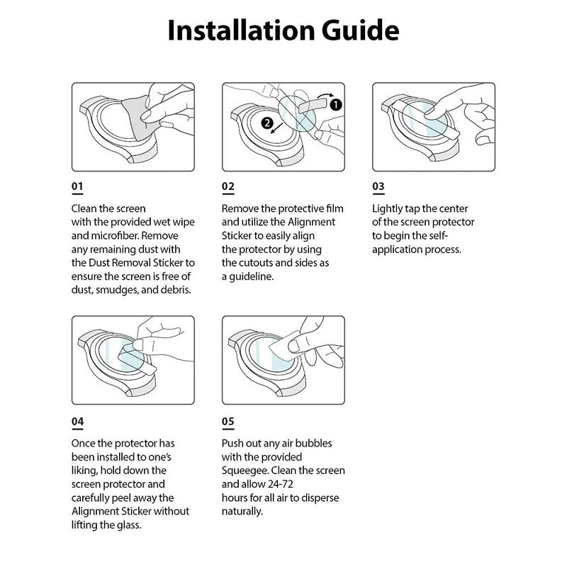 Access our comprehensive installation guide for step-by-step instructions on applying the tempered glass screen protector 