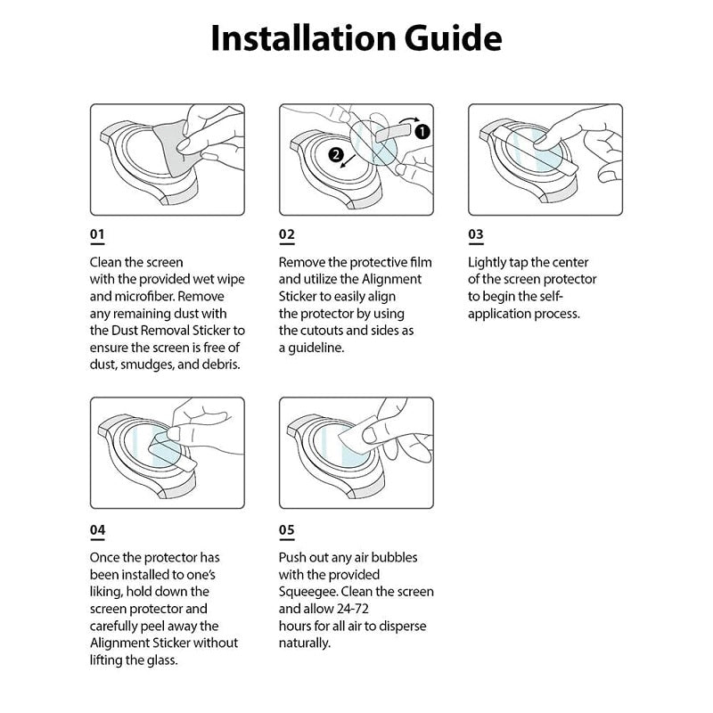 Galaxy Watch 4 / Watch 5 40mm (R4) ID Glass Screen Protector By Ringke