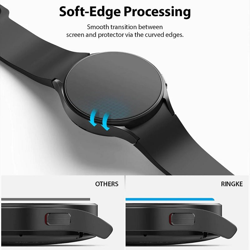 Benefit from the 2.5-dimensional design that preserves the smooth edge of your Galaxy Watch 4 Classic 46mm's display. 