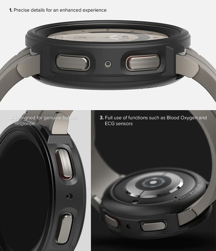 Galaxy Watch 5 Pro 45mm Air Sports Black Case by Ringke