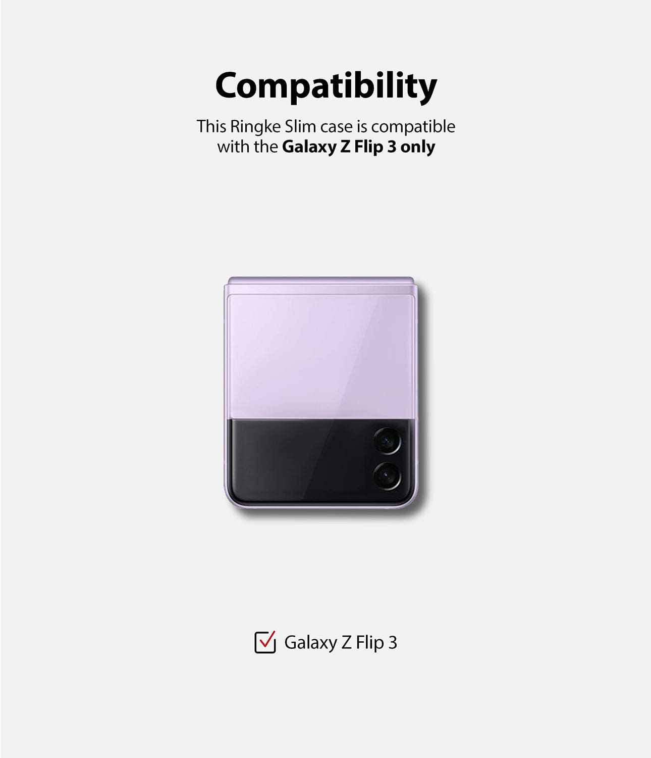 Galaxy Z Flip3 Clear Case Ringke 