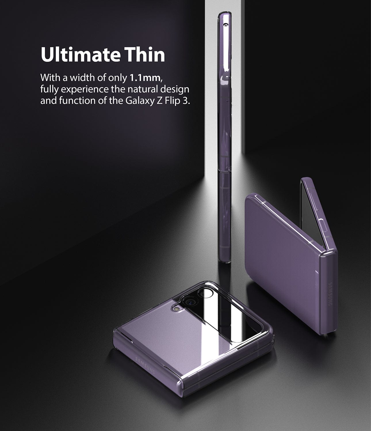 Ultimate thin with a natural design and functional for Galaxy Z Flip 3