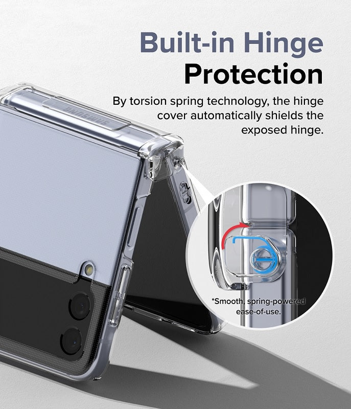 Galaxy Z Flip 4 Slim Hinge Clear Case by Ringke