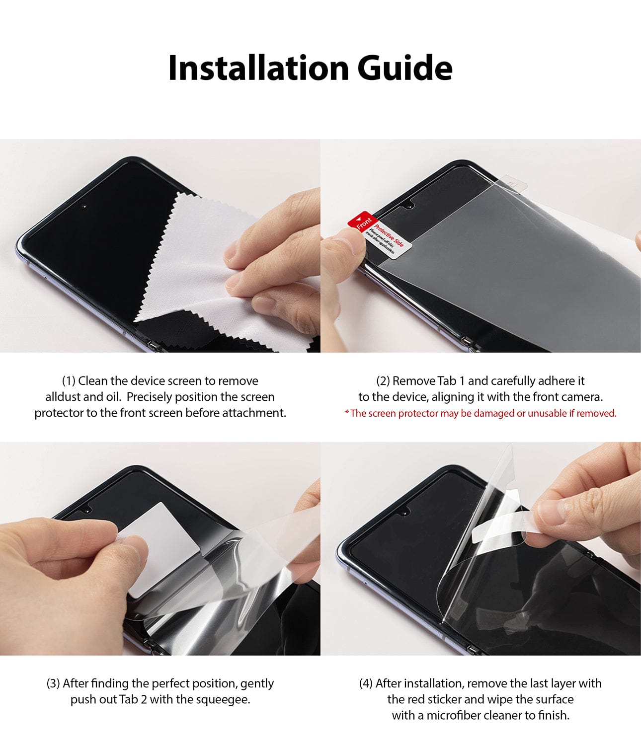 Galaxy Z Fold 3 Screen Protector By Ringke
