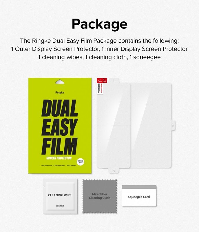 Galaxy Z Fold 4 Dual Easy Film Screen Protector by Ringke