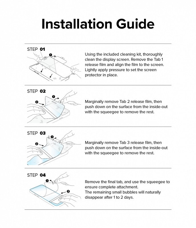 Galaxy Z Fold 4 Dual Easy Film Screen Protector by Ringke