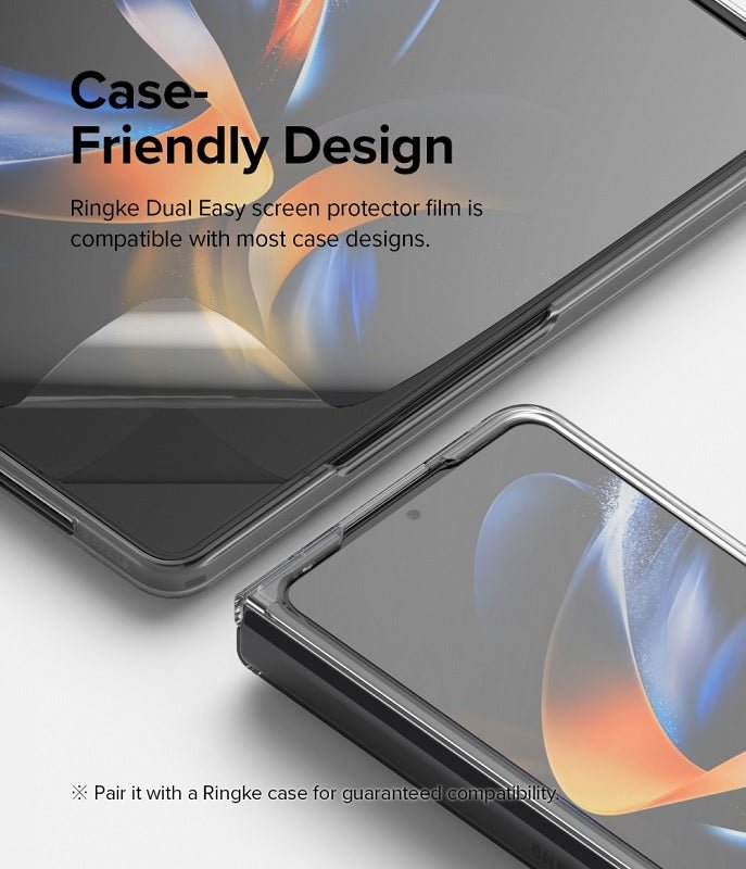 Galaxy Z Fold 4 Dual Easy Film Screen Protector by Ringke