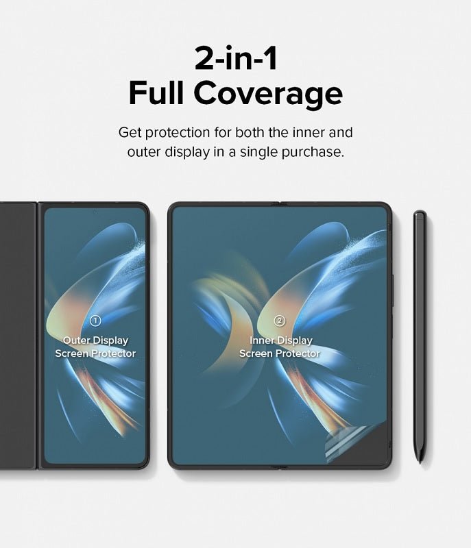 Galaxy Z Fold 4 Dual Easy Film Screen Protector by Ringke