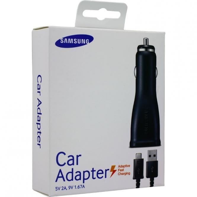 Genuine Samsung Adaptive Fast Car Charger - Black