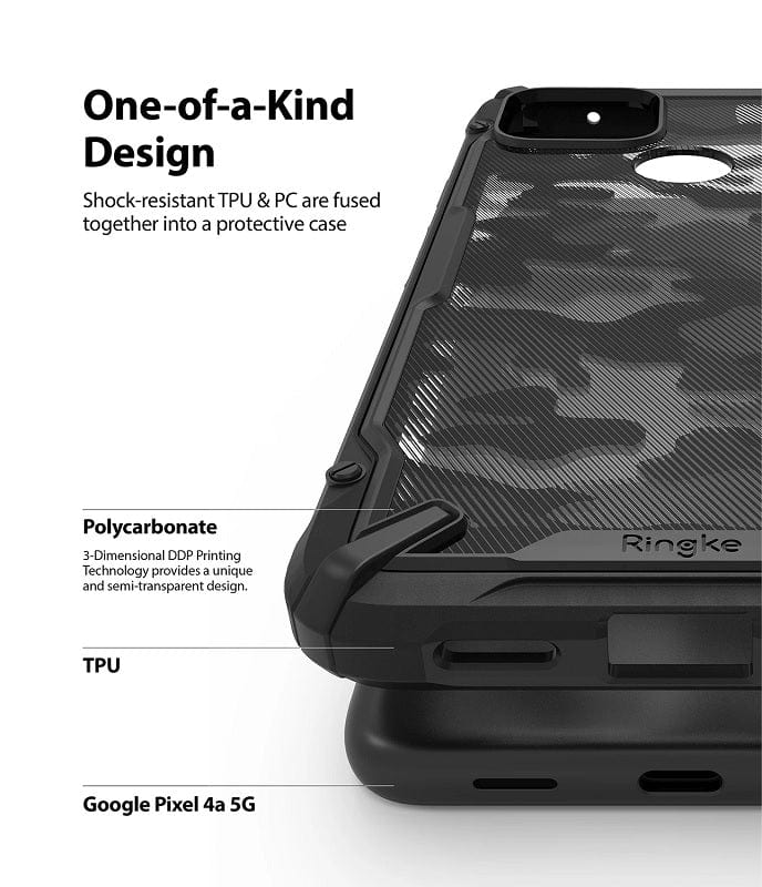 Hard PU and Soft TPU material designed case for Pixel 4a