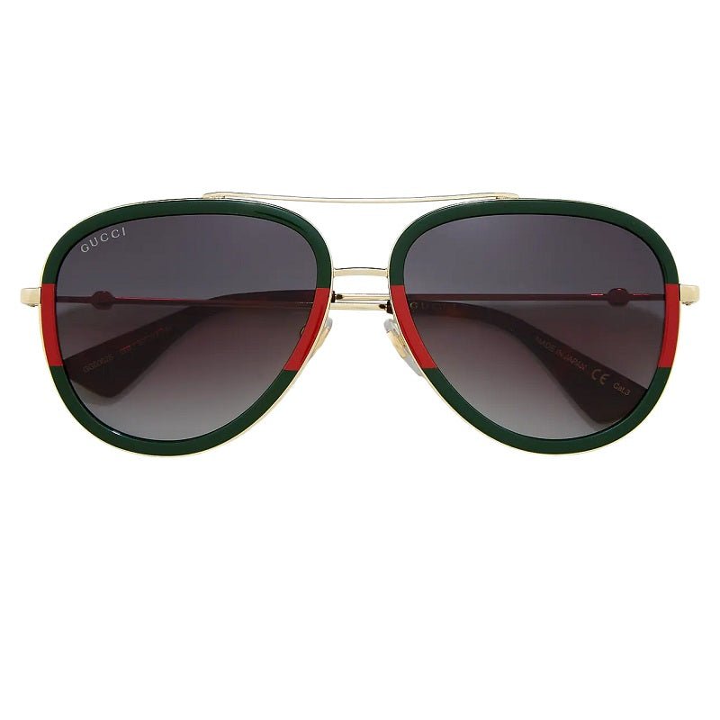 Gucci GG0062S 003 57 Gold Green