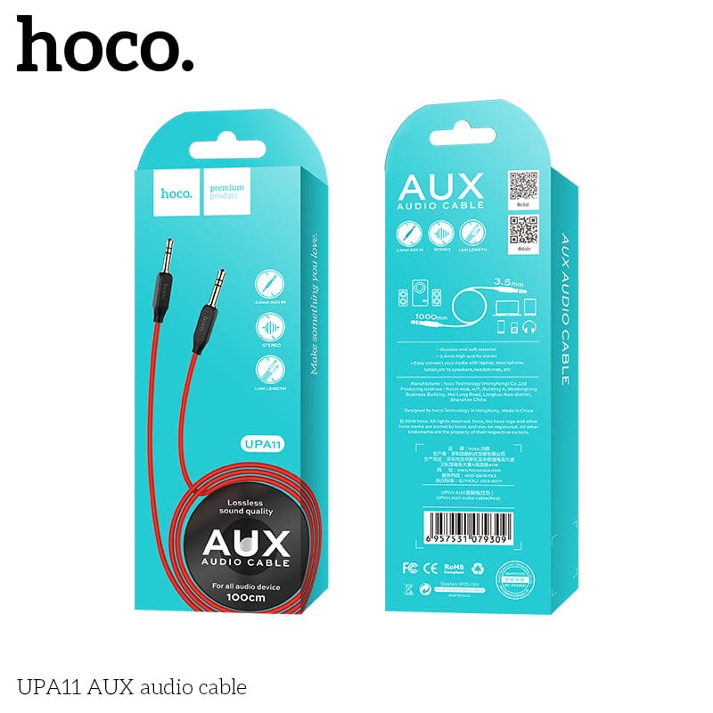 HOCO UPA11 AUX Audio Cable Black