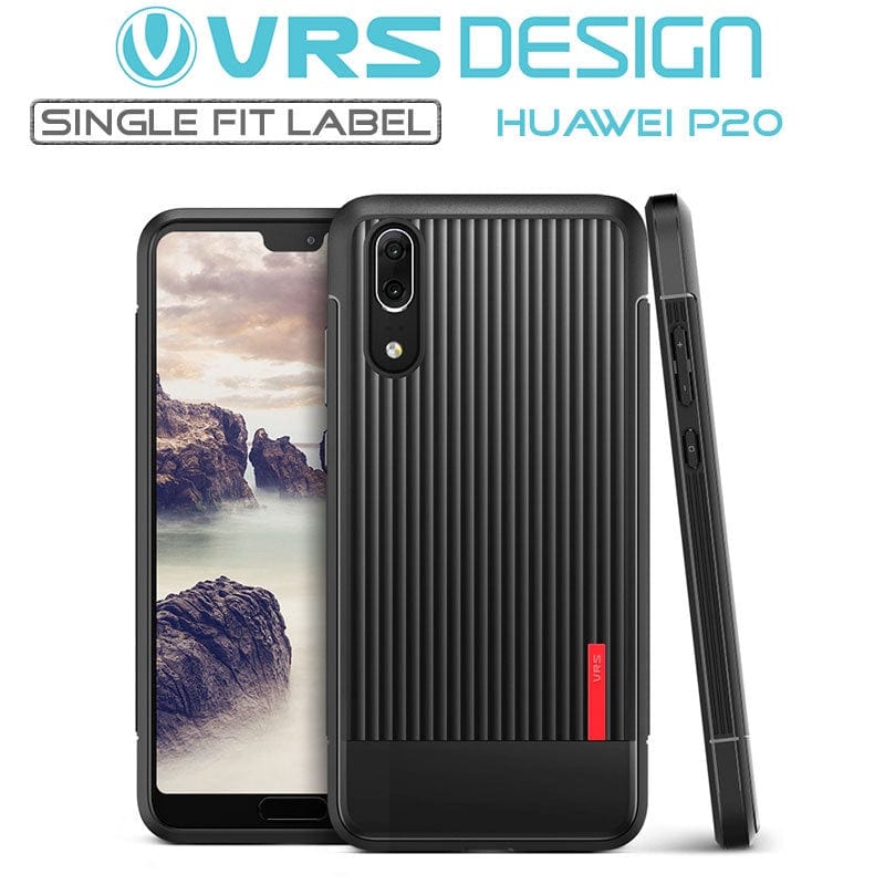 Huawei P20 Case Single Fit Label Black By VRS Design