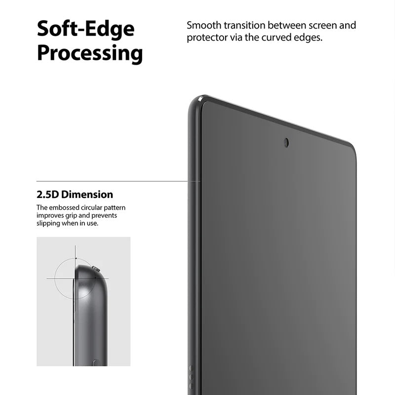 Soft Edge to Edge protection with 2.5D Dimension for iPad 8th Generation 10.2"