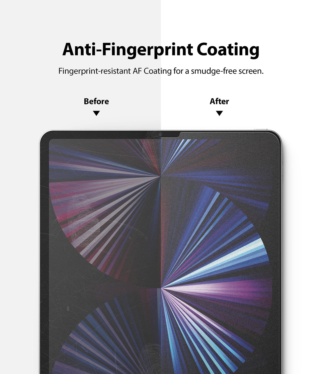 Anti-Fingerprint Coating Glass Screen Protector for iPad Pro 