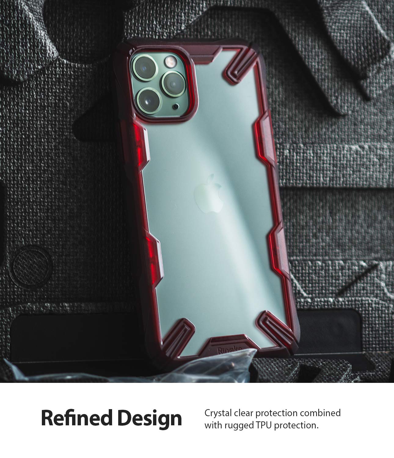 iPhone 11 Pro Max Case Ruby Red Fusion-X by Ringke