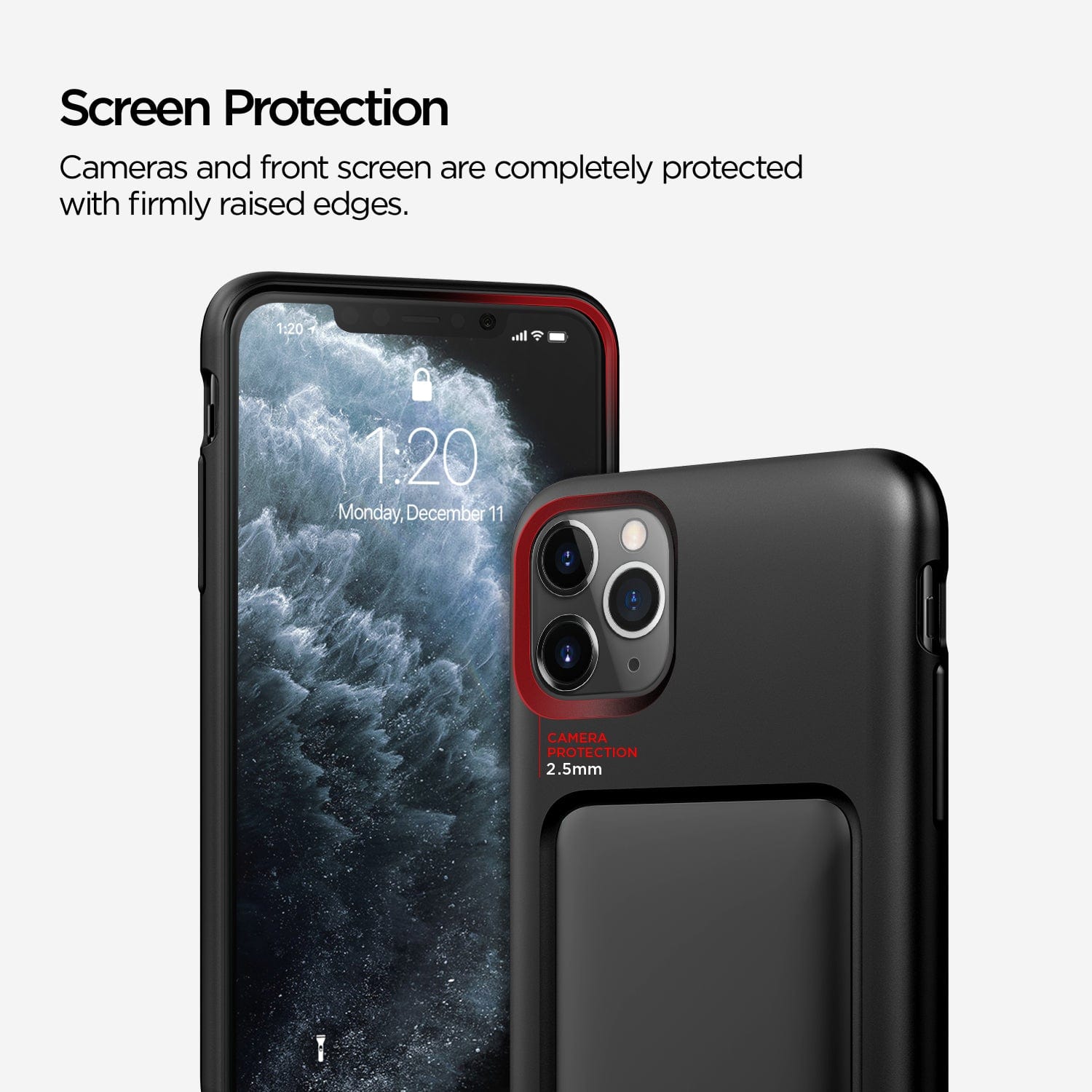 Firmly raised edges protective case for iPhone 11 Pro max 