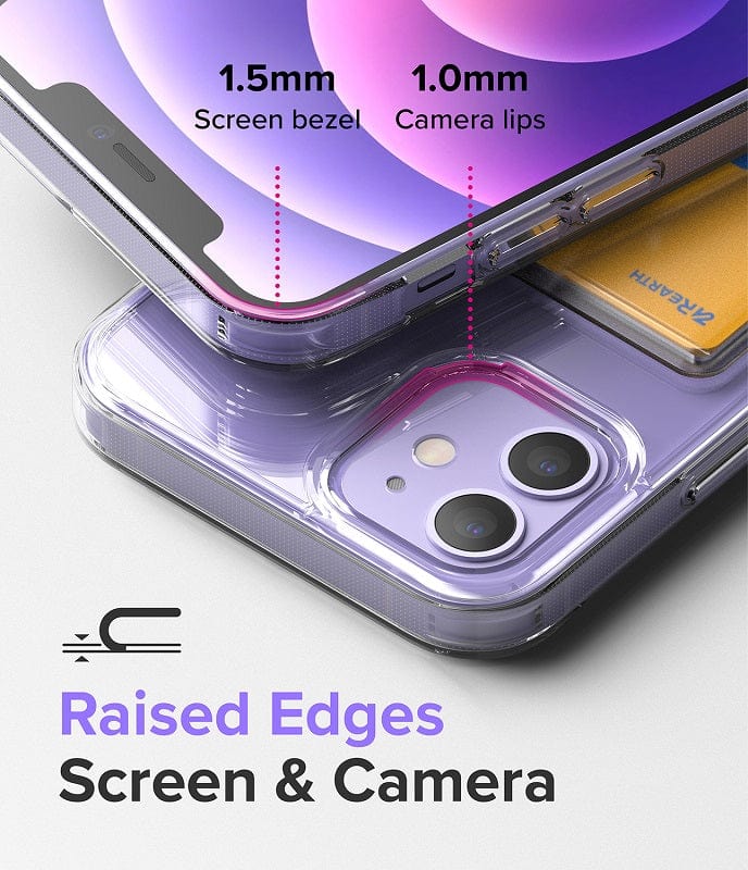 Raised edges screen and camera protection for iPhone 12 pro case