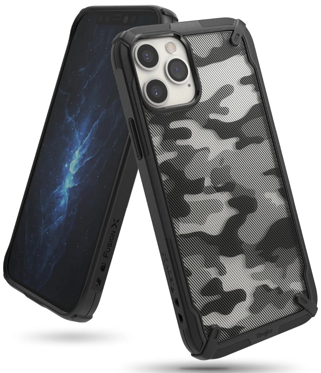 iPhone 12 / 12 Pro Fusion-X Camo Black Case by Ringke