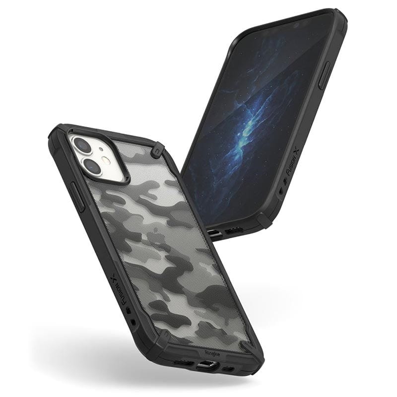 iPhone 12 mini Fusion-X Camo Black Case by Ringke