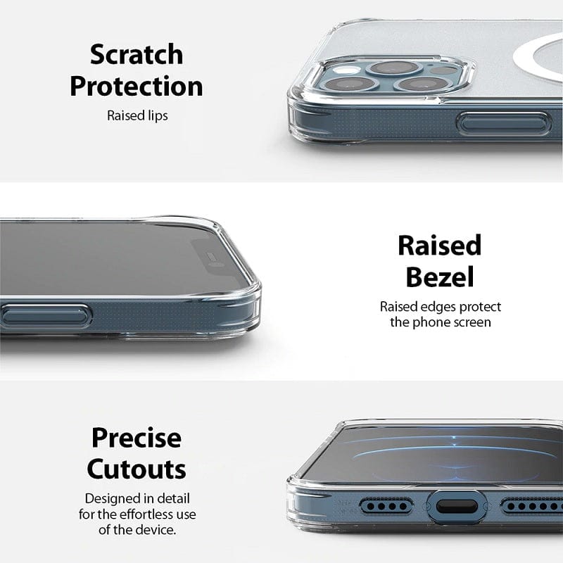 Scratch Protection with raised lips and raised bezel to protect the phone screen