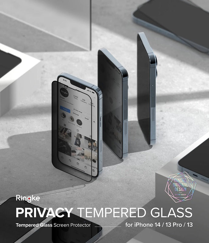 iPhone 14 6.1" / 13 / 13 Pro Privacy Tempered Glass by Ringke