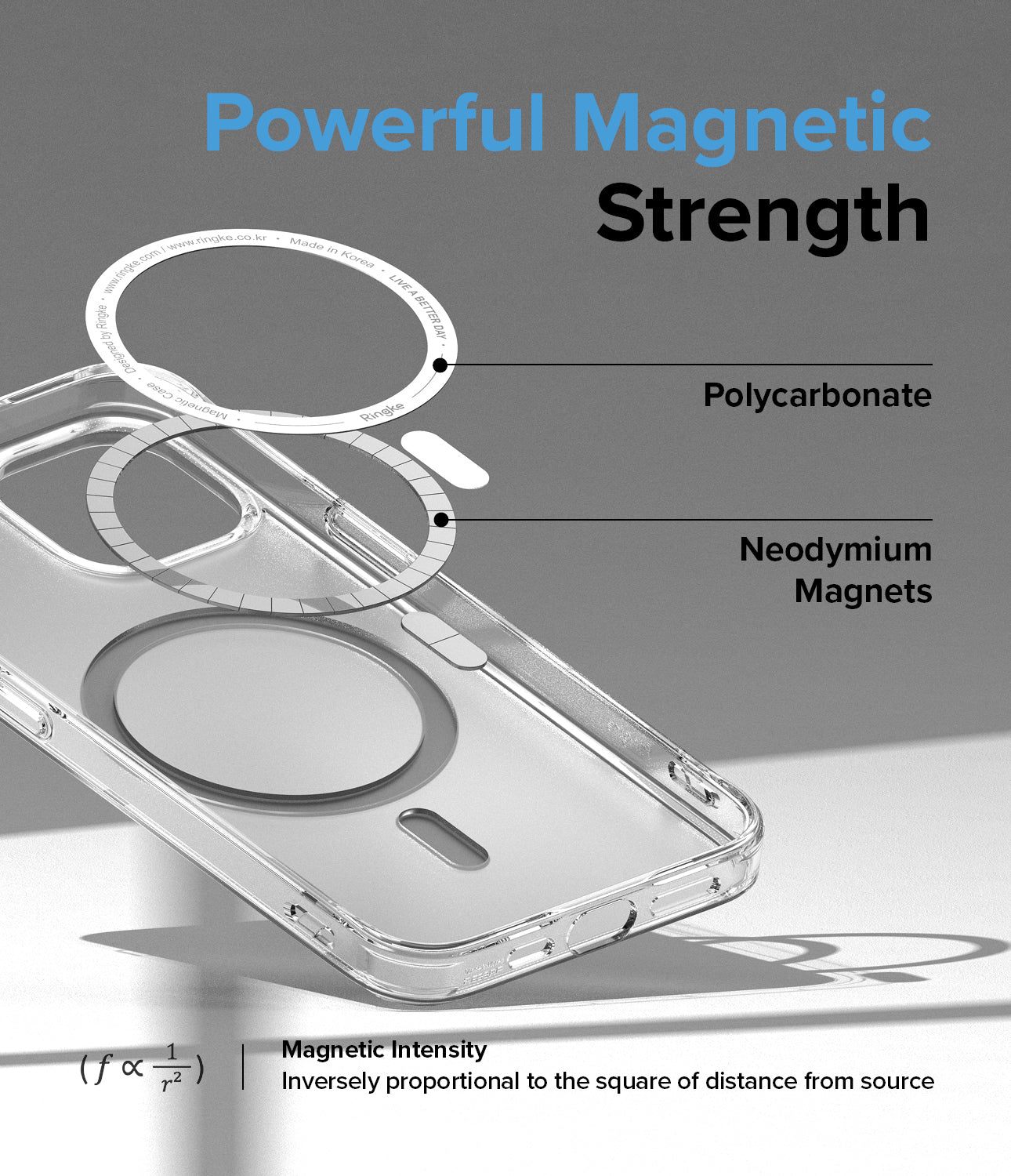 iPhone 14 6.1" Fusion Magnetic Matte Clear Case By Ringke