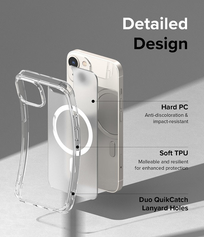 iPhone 14 6.1" Fusion Magnetic Matte Clear Case By Ringke