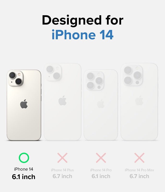 iPhone 14 6.1" Fusion Magnetic Matte Clear Case By Ringke