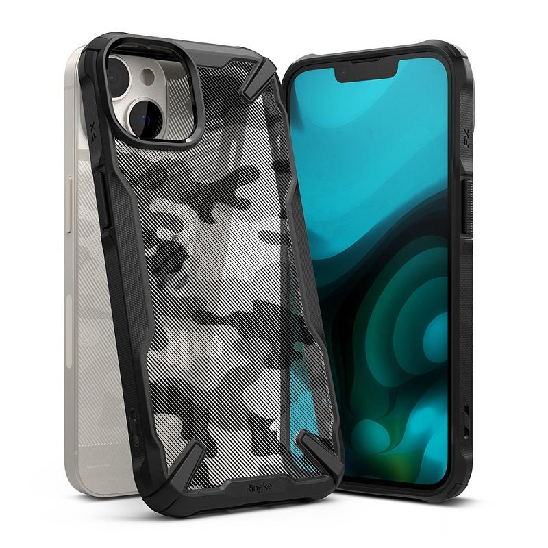 iPhone 14 Plus 6.7" Fusion X Design Camo-Black Case By Ringke