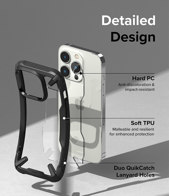 Our case for the iPhone 14 Pro combines hard PC and soft TPU materials for optimal protection and durability.