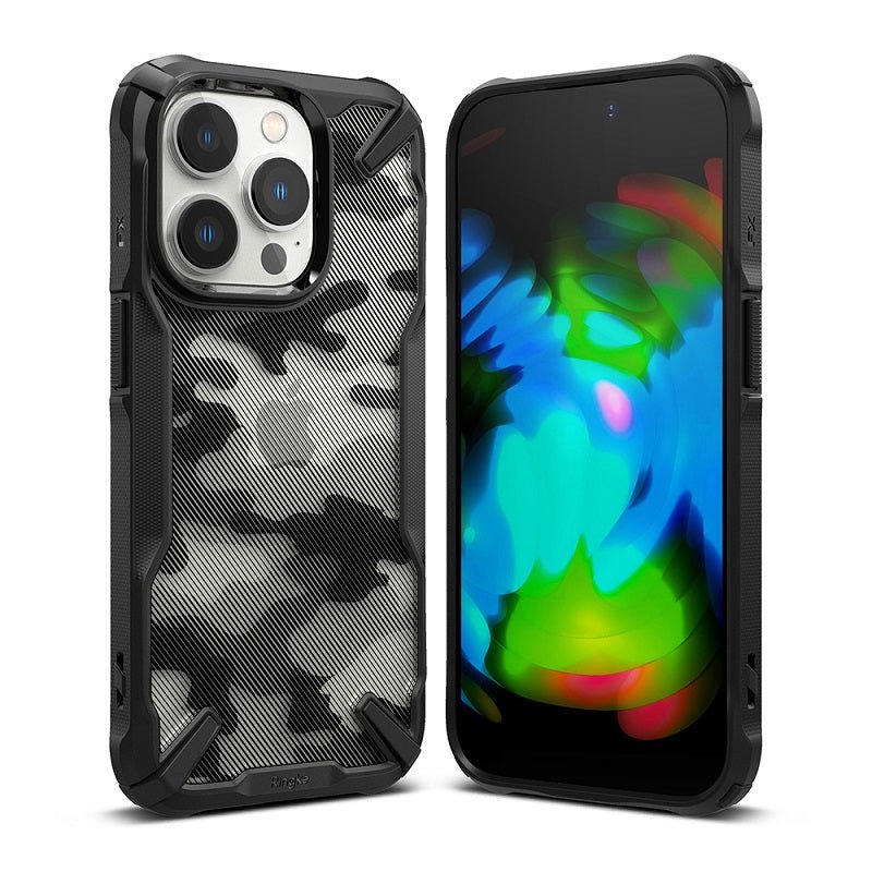 iPhone 14 Pro 6.1" Fusion X Design Camo-Black Case By Ringke