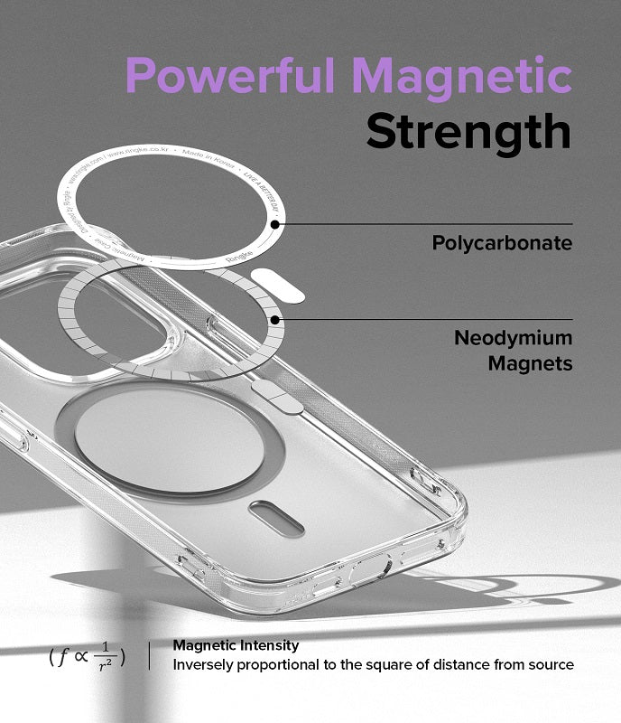 iPhone 14 Pro Max 6.7" Fusion Magnetic Matte Clear Case By Ringke