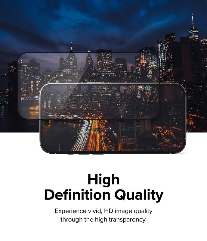 Experience high-definition image quality with our glass screen protector for the iPhone 14 Pro Max