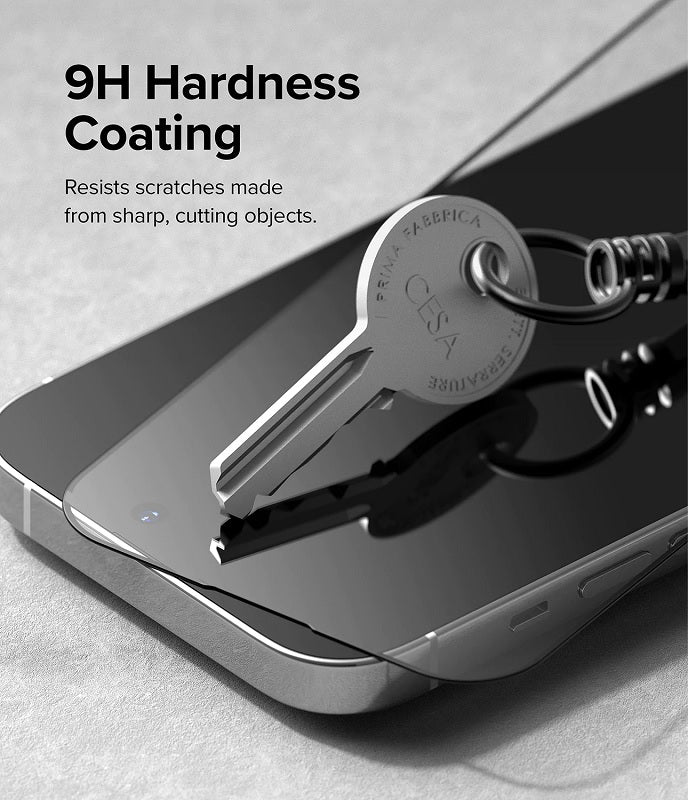 Benefit from a durable 9H hardness coating that resists scratches, protecting your iPhone 14 Pro Max screen from sharp cutting objects and everyday wear and tear.