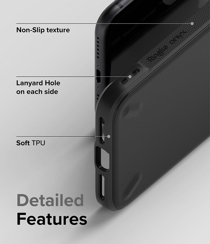 Benefit from a non-slip texture, lanyard hole, and soft TPU construction for added grip and protection for your iPhone SE, iPhone 8, and iPhone 7.