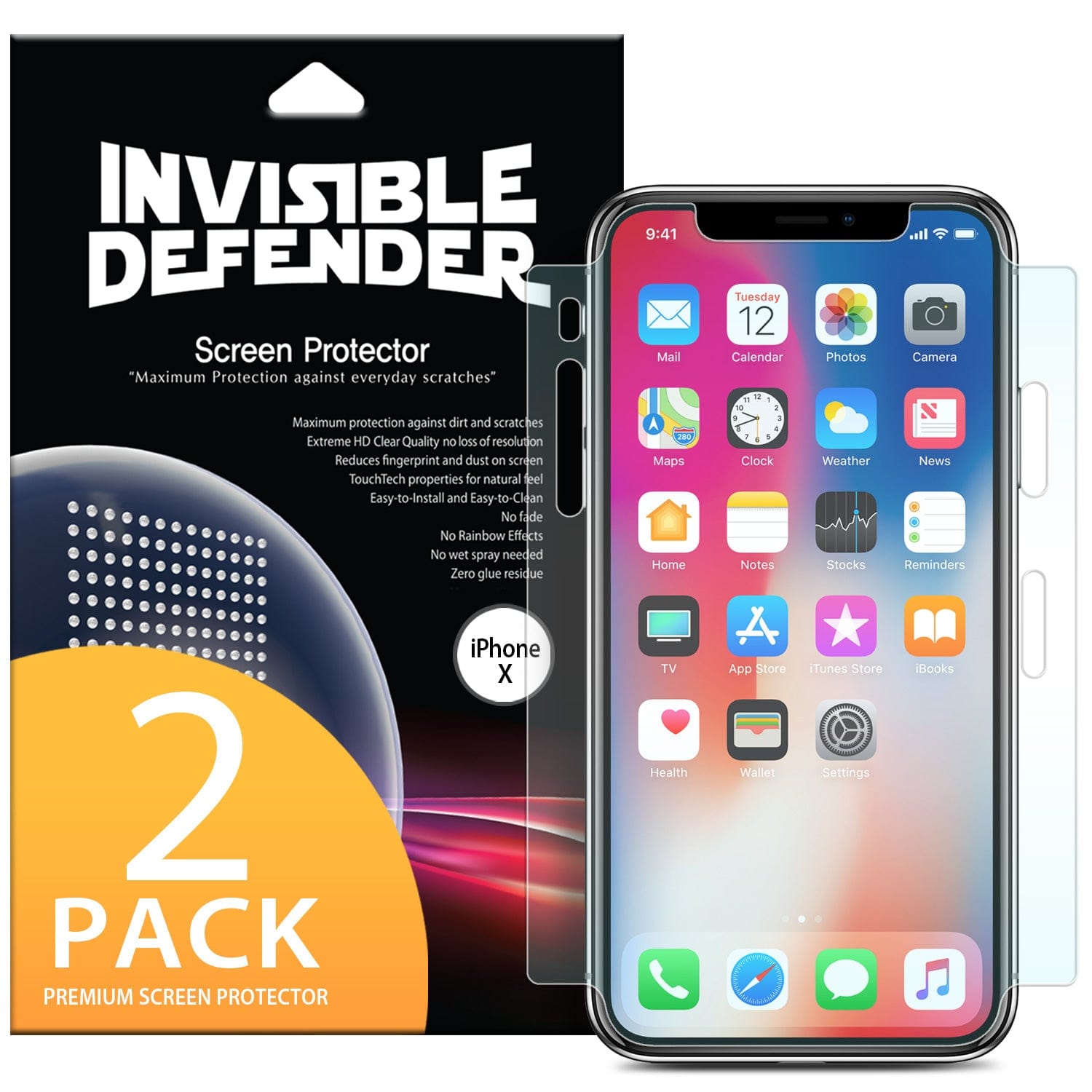 iPhone X / XS ID FULL COVER Screen Protector By Ringke