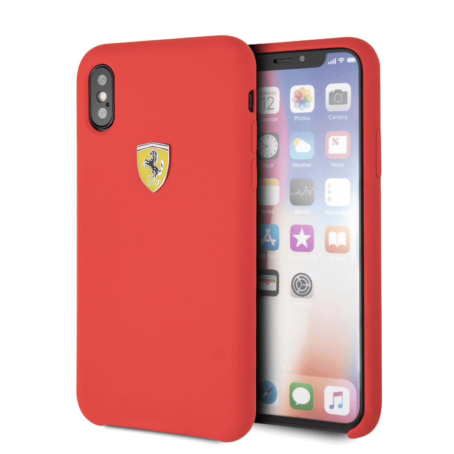iPhone X / XS Official Ferrari Red Smooth Silicone Heritage Case