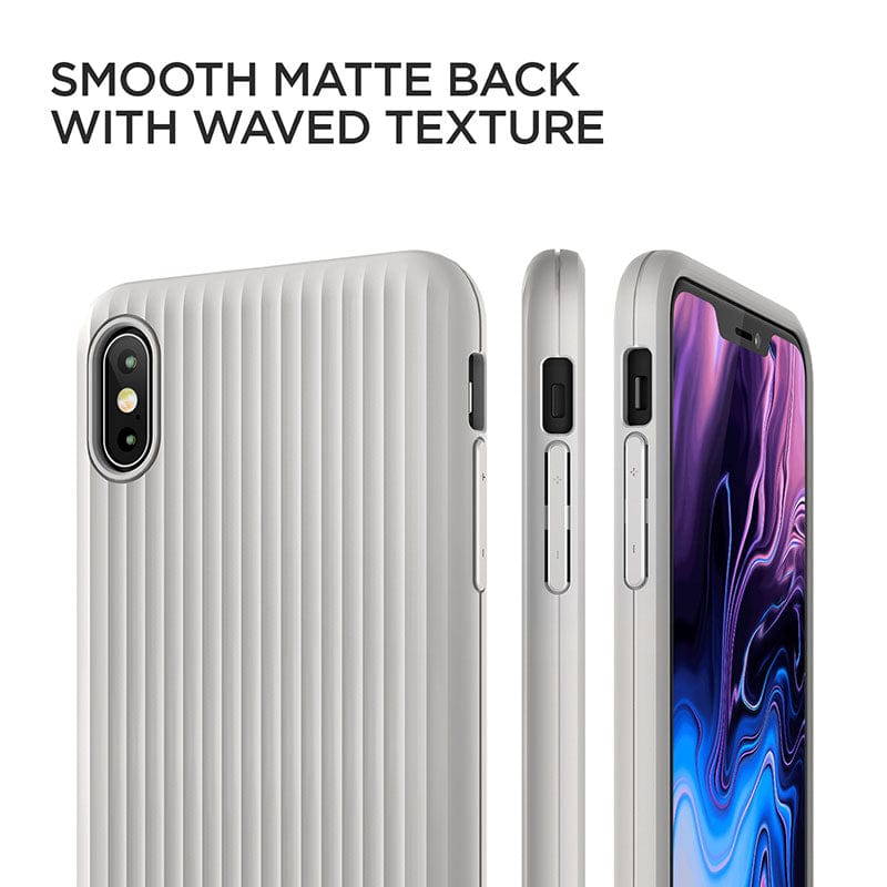 smooth matte back with texture case for iPhone xs max