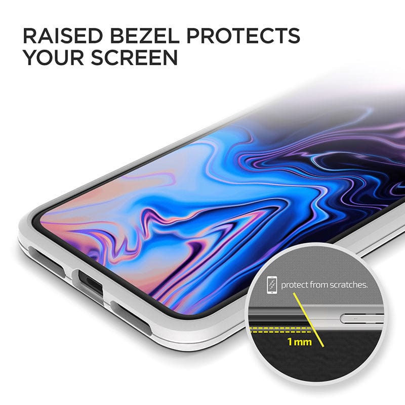 Raised bezel protection for iPhone XS Max case