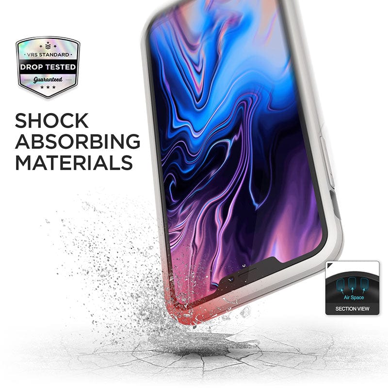 Shock absorbing material designed for iphone xs max case