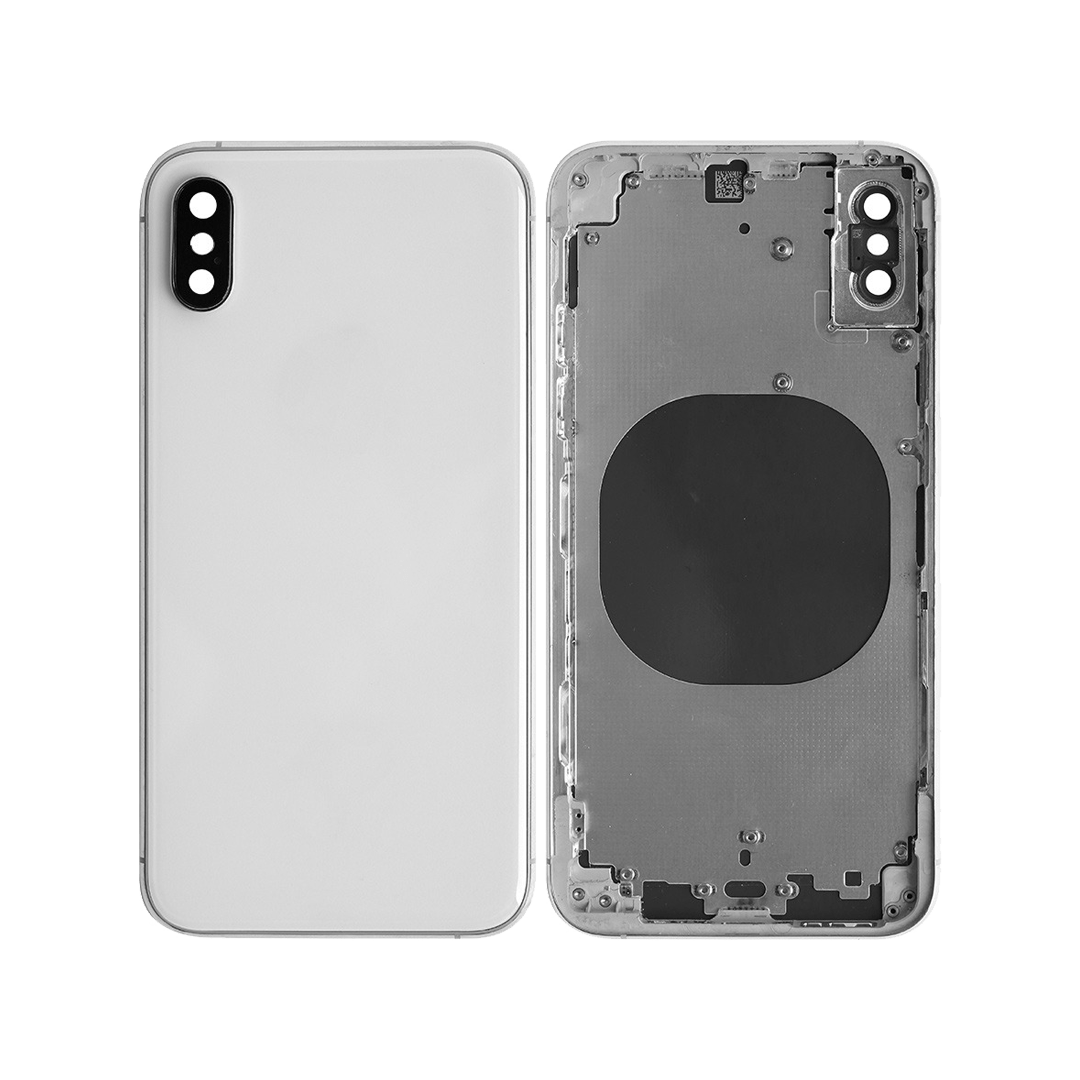 iPhone XS Rear Back Housing Replacement White And Silver Color