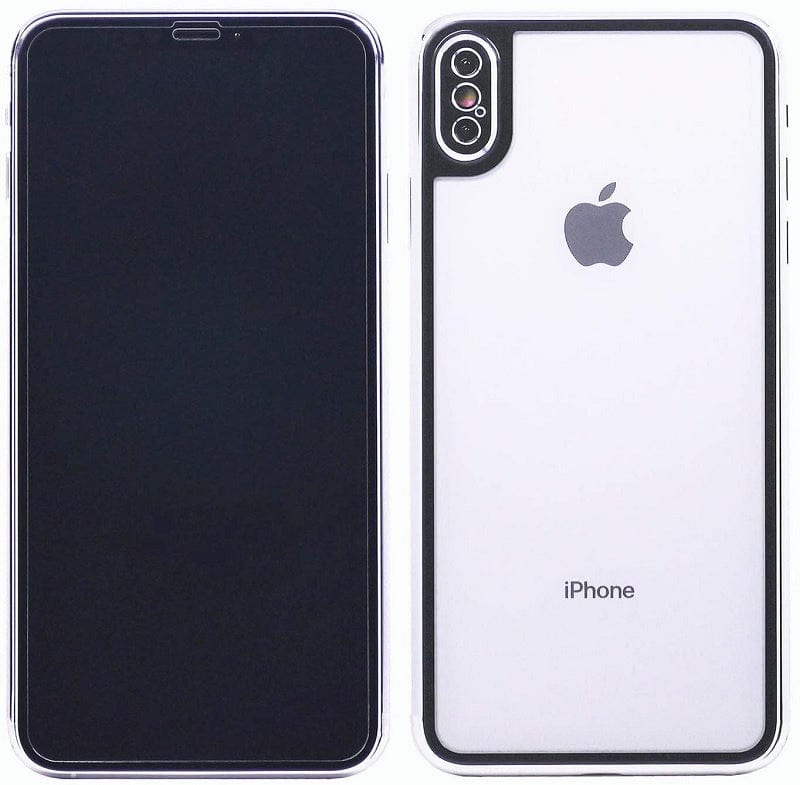 iPhone X/XS Front & Back Glass Black Color Screen Protector