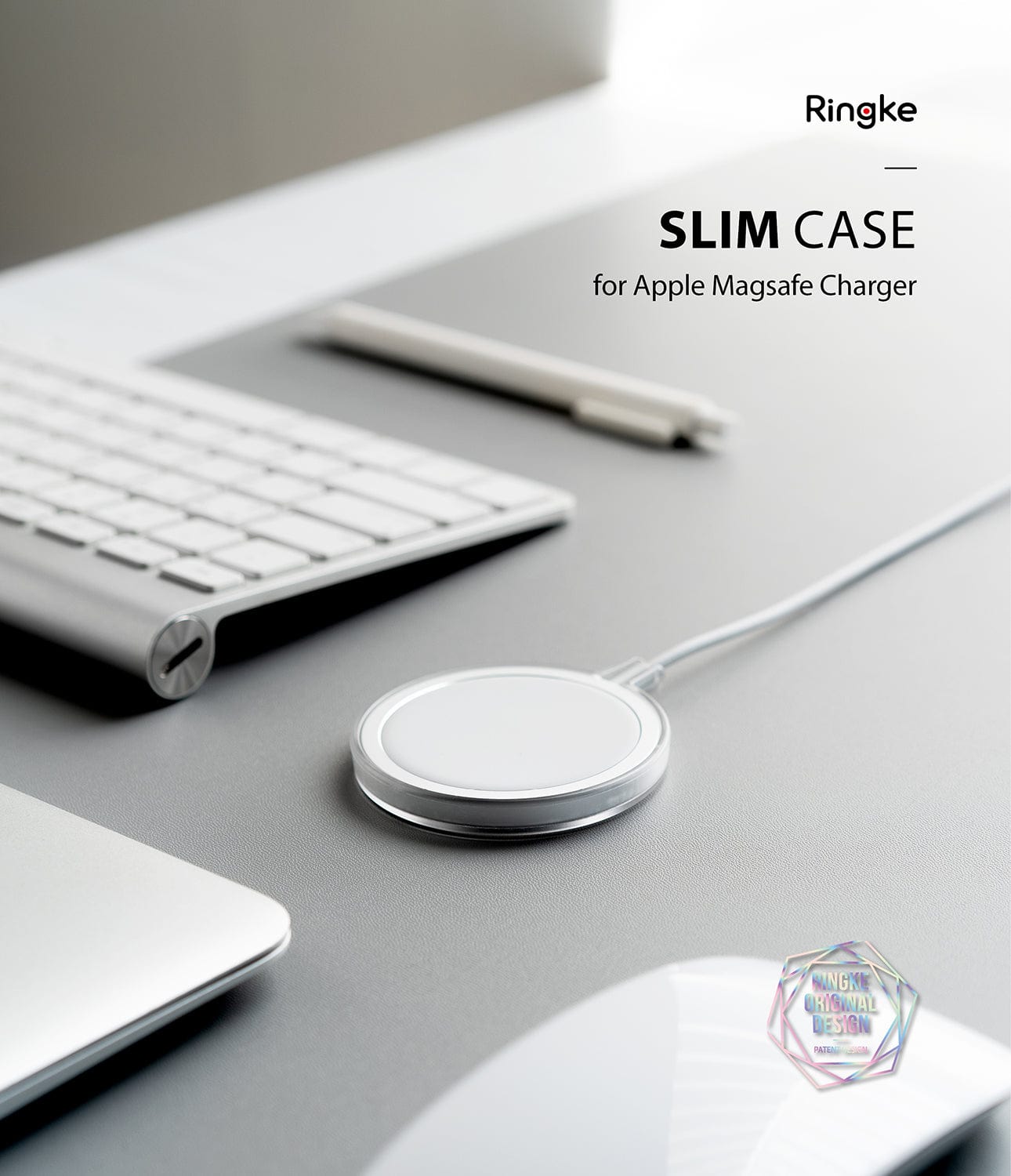 MagSafe Slim Charger Case Matt Clear By Ringke